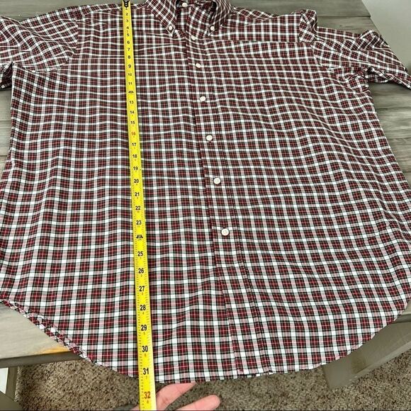 ‎Lauren Ralph Lauren Red Plaid Button Classic Shirt - Picture 7 of 9